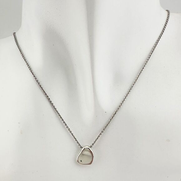 Tiffany & Co Elsa Peretti Whole Heart Necklace in Sterling Silver - Picture 4 of 9